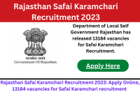 RMCB Recruitment 2023 - Rajasthan Municipal Corporation Board(RMCB)